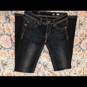 Miss Me Dark Wash Bootcut Cross Jeans